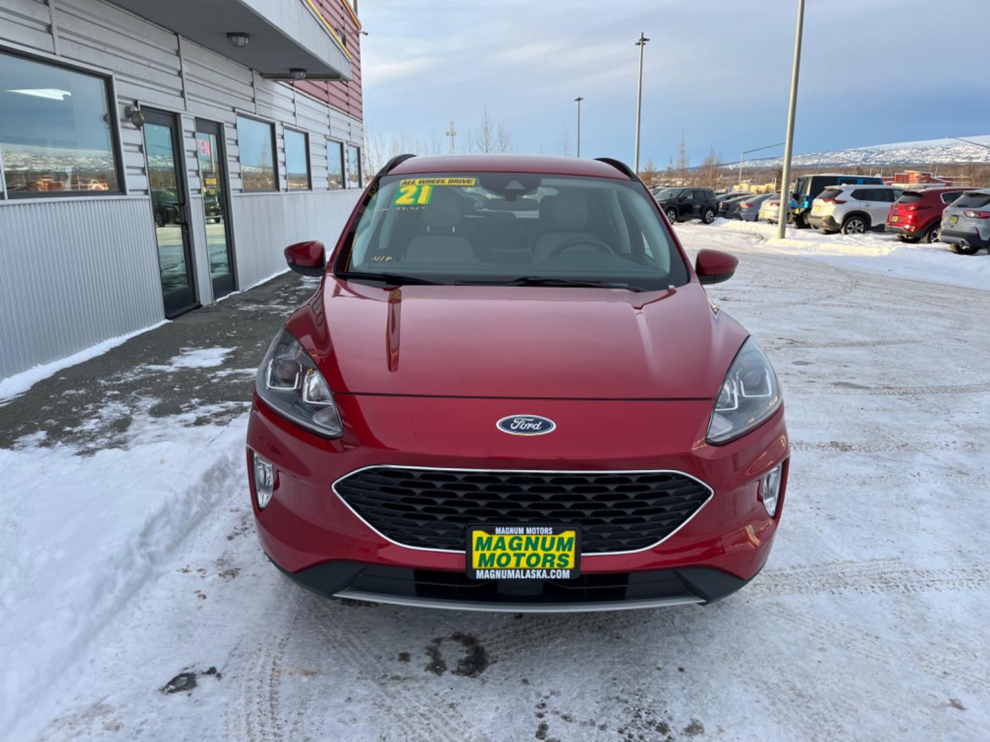 2021 Red Ford Escape SEL AWD (1FMCU9H67MU) with an 1.5L L3 engine, 6A transmission, located at 1960 Industrial Drive, Wasilla, 99654, (907) 274-2277, 61.573475, -149.400146 - Photo#7